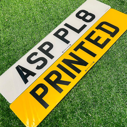 Standard Printed Road Legal Replacement Number Plates