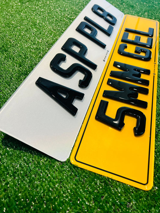 5mm Gel Road Legal Replacement Number Plates