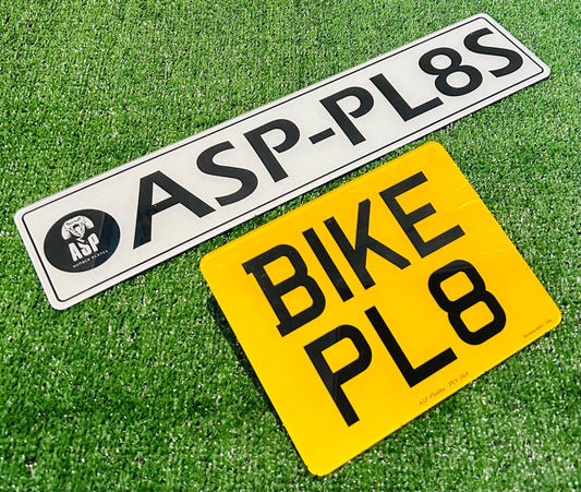 Motorbike Road Legal Replacement Number Plate