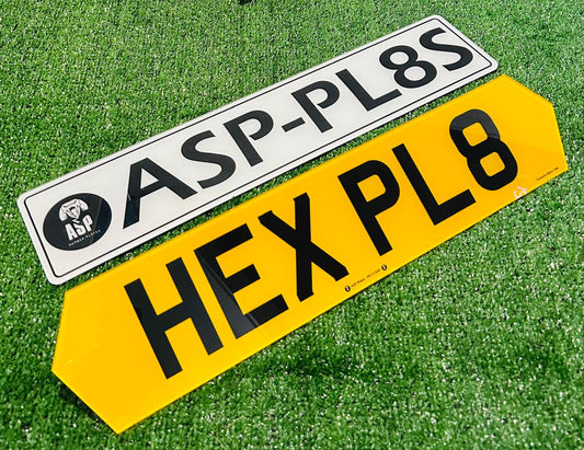 Hex Style Road Legal Replacement Number Plates