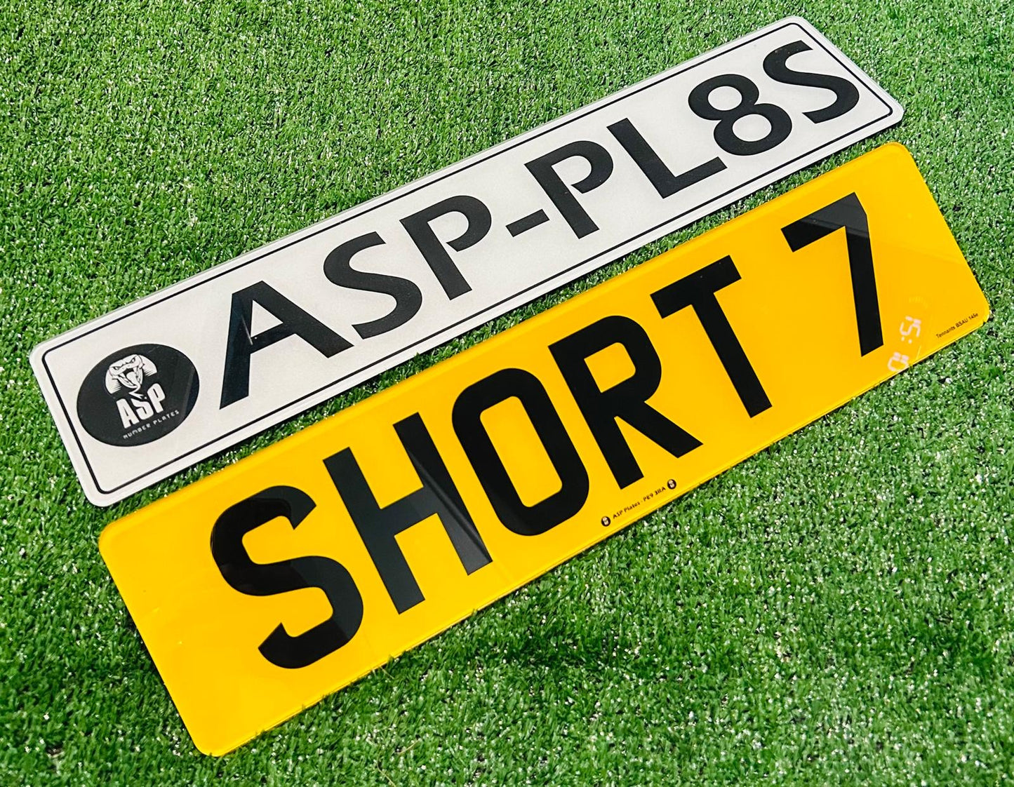 Short 7 Road Legal Replacement Number Plates