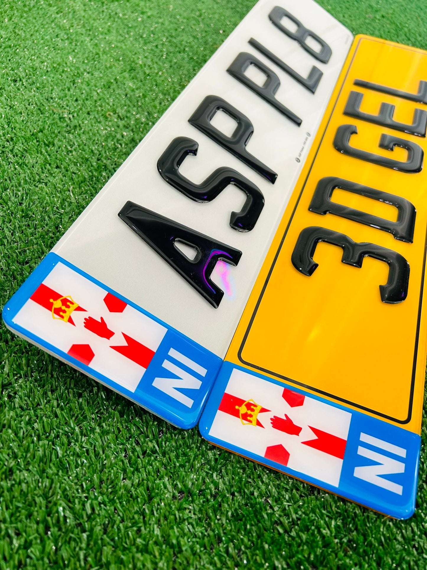 Northern Ireland Gel Badge Road Legal Replacement Number Plates