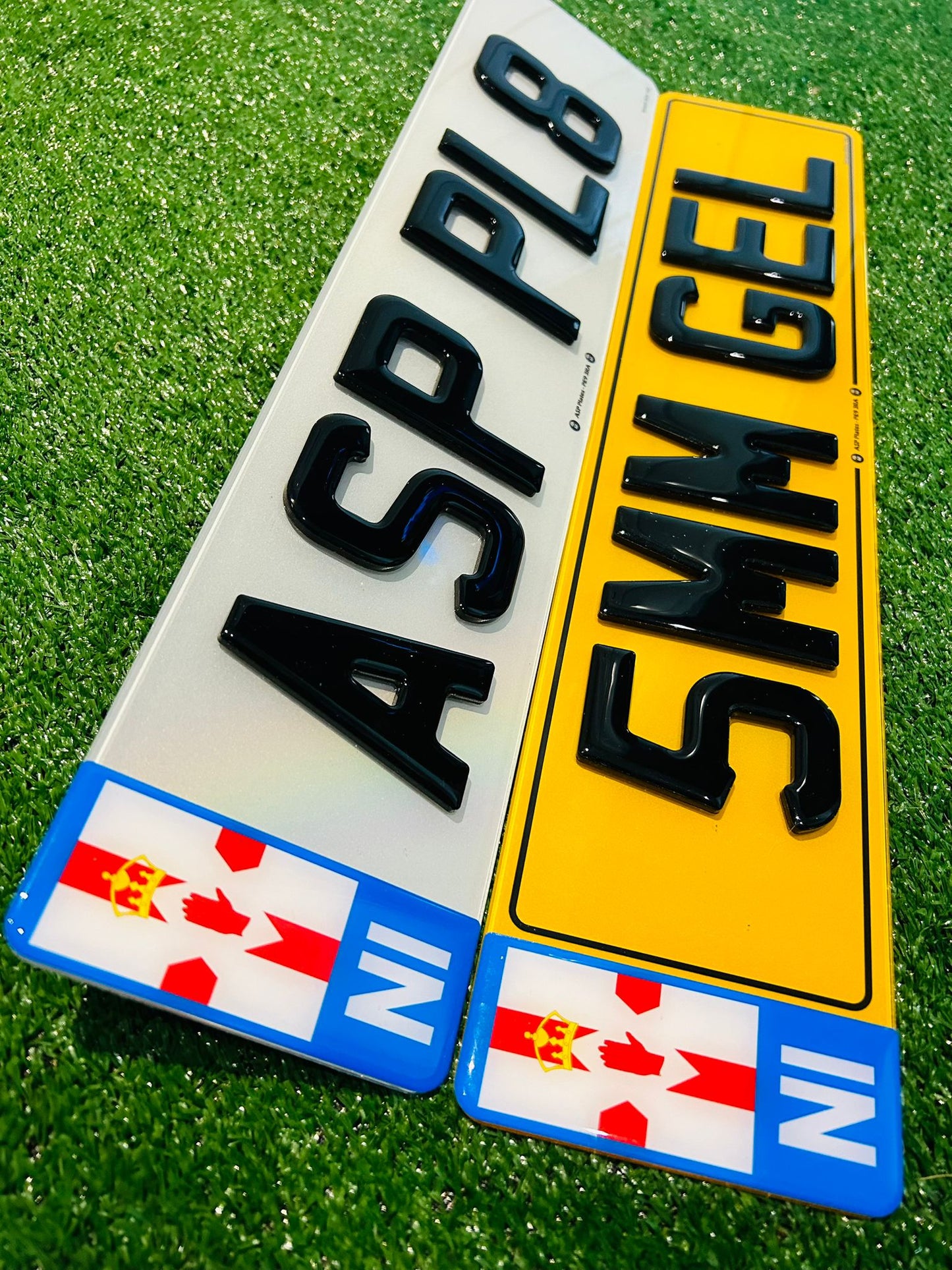 Northern Ireland Gel Badge Road Legal Replacement Number Plates